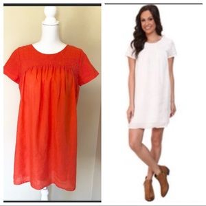 Lucky Brand Orange Linen Shift Dress
